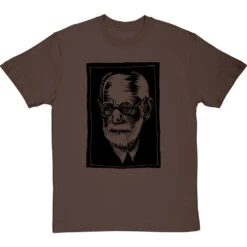 Sigmund Freud Woodcut T-Shirt -Tshirt Store sigmund freund tshirt 1 hazelnuttshirt