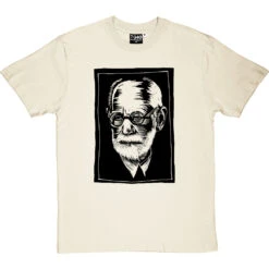 Sigmund Freud Woodcut T-Shirt -Tshirt Store sigmund freund tshirt 1 naturaltshirt