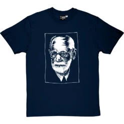 Sigmund Freud Woodcut T-Shirt -Tshirt Store sigmund freund tshirt 2 navybluetshirt