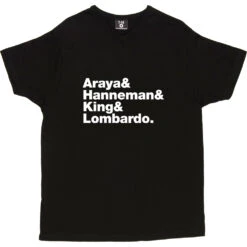 Slayer Line-Up T-Shirt -Tshirt Store slayer line up tshirt 2 black mens v neck tshirt