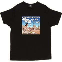 Early Social Networking T-Shirt -Tshirt Store smoke signals tshirt black mens v neck tshirt