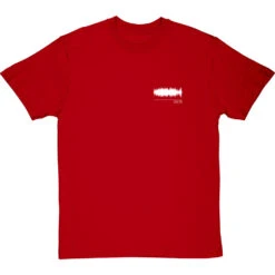 Personalised Song Soundwave (Pocket Print) T-Shirt -Tshirt Store song waveform pocket print tshirt 2 redtshirt