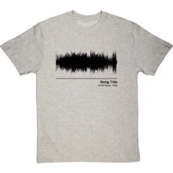 Personalised Song Soundwave T-Shirt -Tshirt Store song waveform tshirt 1 lightoxfordtshirt