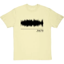 Personalised Song Soundwave T-Shirt -Tshirt Store song waveform tshirt 1 naturaltshirt