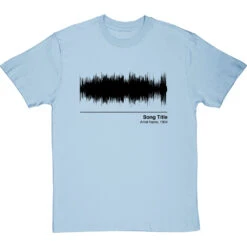 Personalised Song Soundwave T-Shirt -Tshirt Store song waveform tshirt 1 skybluetshirt