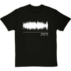 Personalised Song Soundwave T-Shirt -Tshirt Store song waveform tshirt 2 blacktshirt
