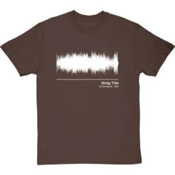 Personalised Song Soundwave T-Shirt -Tshirt Store song waveform tshirt 2 hazelnuttshirt
