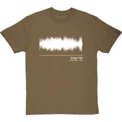 Personalised Song Soundwave T-Shirt -Tshirt Store song waveform tshirt 2 olivetshirt