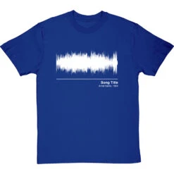 Personalised Song Soundwave T-Shirt -Tshirt Store song waveform tshirt 2 royalbluetshirt
