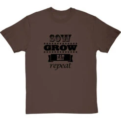 Sow, Grow, Eat, Repeat T-Shirt -Tshirt Store sow grow eat repeat tshirt 1 hazelnuttshirt