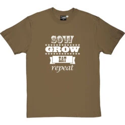 Sow, Grow, Eat, Repeat T-Shirt -Tshirt Store sow grow eat repeat tshirt 2 olivetshirt