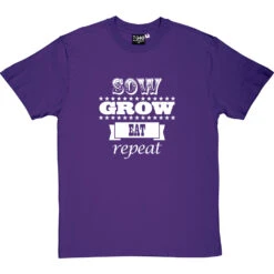 Sow, Grow, Eat, Repeat T-Shirt -Tshirt Store sow grow eat repeat tshirt 2 purpletshirt