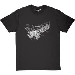 Space Shuttle Diagram T-Shirt -Tshirt Store space shuttle diagram tshirt 2 charcoaltshirt