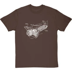 Space Shuttle Diagram T-Shirt -Tshirt Store space shuttle diagram tshirt 2 hazelnuttshirt