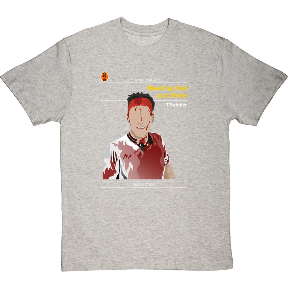 Sporting Classics: Bleeding Red And White By Terry Butcher T-Shirt 7 Sporting Classics: Bleeding Red And White By Terry Butcher T-Shirt - Image 7