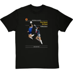 Sporting Classics: The Hand Of God By Diego Maradona T-Shirt -Tshirt Store sporting classics the hand of god tshirt blacktshirt