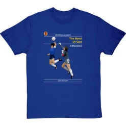 Sporting Classics: The Hand Of God By Diego Maradona T-Shirt -Tshirt Store sporting classics the hand of god tshirt royalbluetshirt