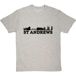 St Andrews Landmarks T-Shirt -Tshirt Store st andrews landmarks tshirt 1 lightoxfordtshirt