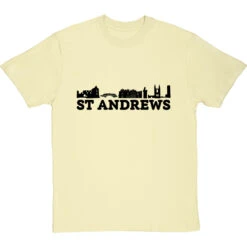 St Andrews Landmarks T-Shirt -Tshirt Store st andrews landmarks tshirt 1 naturaltshirt