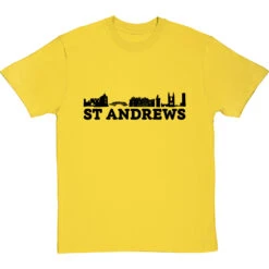 St Andrews Landmarks T-Shirt -Tshirt Store st andrews landmarks tshirt 1 yellowtshirt