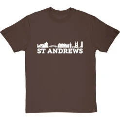 St Andrews Landmarks T-Shirt -Tshirt Store st andrews landmarks tshirt 2 hazelnuttshirt
