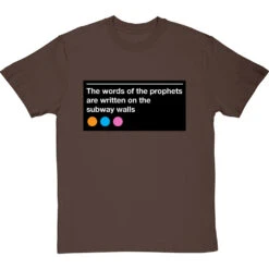The Words Of The Prophets Are Written On The Subway Walls T-Shirt -Tshirt Store subway walls tshirt hazelnuttshirt