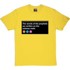 The Words Of The Prophets Are Written On The Subway Walls T-Shirt -Tshirt Store subway walls tshirt yellowtshirt