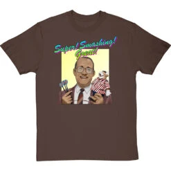 Jim Bowen: "Super! Smashing! Great!" T-Shirt -Tshirt Store super smashing great tshirt hazelnuttshirt