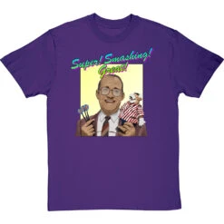 Jim Bowen: "Super! Smashing! Great!" T-Shirt -Tshirt Store super smashing great tshirt purpletshirt