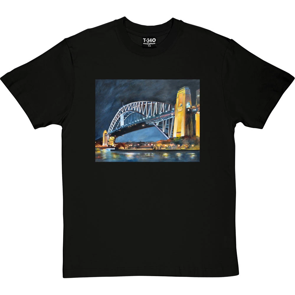 Sydney Harbour Bridge By Hadrian Richards T-Shirt 1 Sydney Harbour Bridge By Hadrian Richards T-Shirt