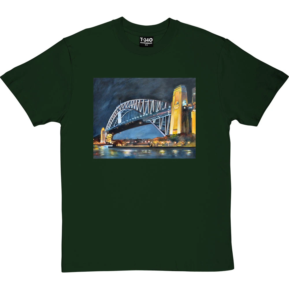 Sydney Harbour Bridge By Hadrian Richards T-Shirt 7 Sydney Harbour Bridge By Hadrian Richards T-Shirt - Image 7