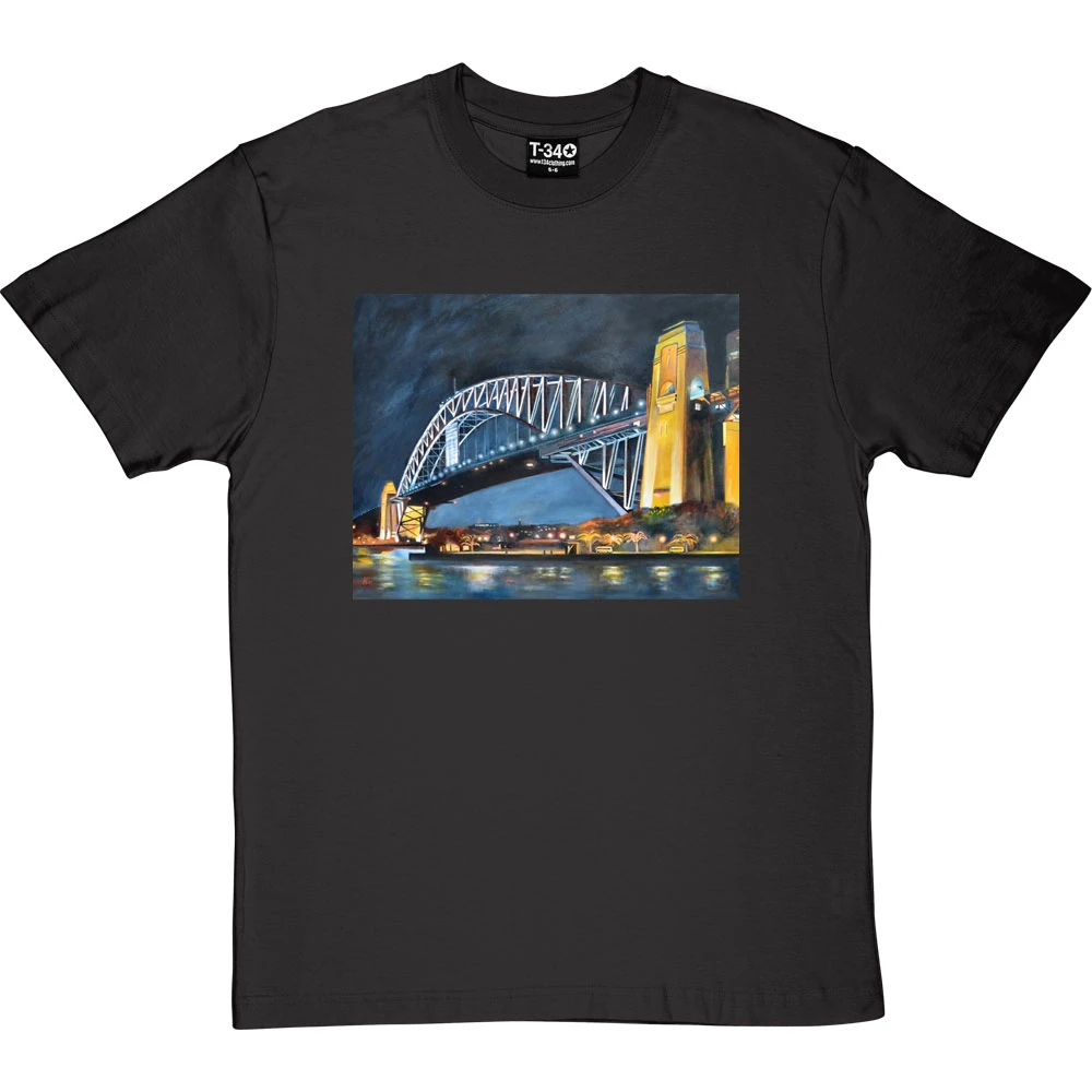 Sydney Harbour Bridge By Hadrian Richards T-Shirt 13 Sydney Harbour Bridge By Hadrian Richards T-Shirt - Image 13