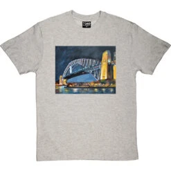 Sydney Harbour Bridge By Hadrian Richards T-Shirt 23 Sydney Harbour Bridge By Hadrian Richards T-Shirt -Tshirt Store sydney harbour bridge tshirt lightoxfordtshirt