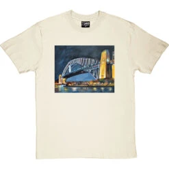 Sydney Harbour Bridge By Hadrian Richards T-Shirt 24 Sydney Harbour Bridge By Hadrian Richards T-Shirt -Tshirt Store sydney harbour bridge tshirt naturaltshirt