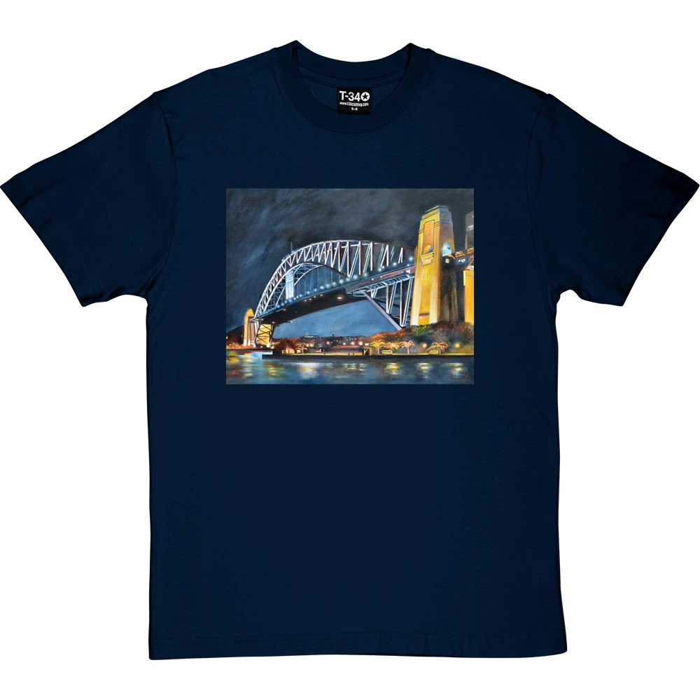 Sydney Harbour Bridge By Hadrian Richards T-Shirt 8 Sydney Harbour Bridge By Hadrian Richards T-Shirt - Image 8