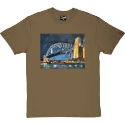 Sydney Harbour Bridge By Hadrian Richards T-Shirt 25 Sydney Harbour Bridge By Hadrian Richards T-Shirt -Tshirt Store sydney harbour bridge tshirt olivetshirt