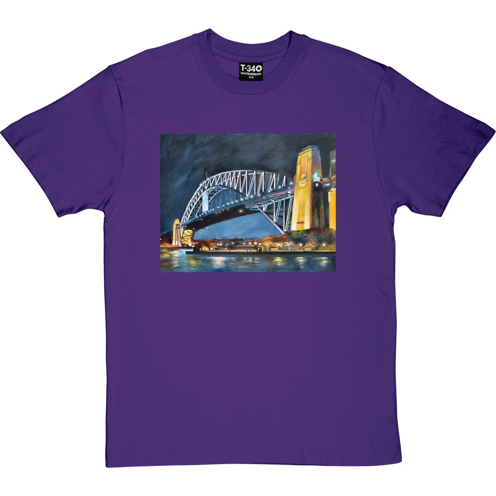 Sydney Harbour Bridge By Hadrian Richards T-Shirt 12 Sydney Harbour Bridge By Hadrian Richards T-Shirt - Image 12