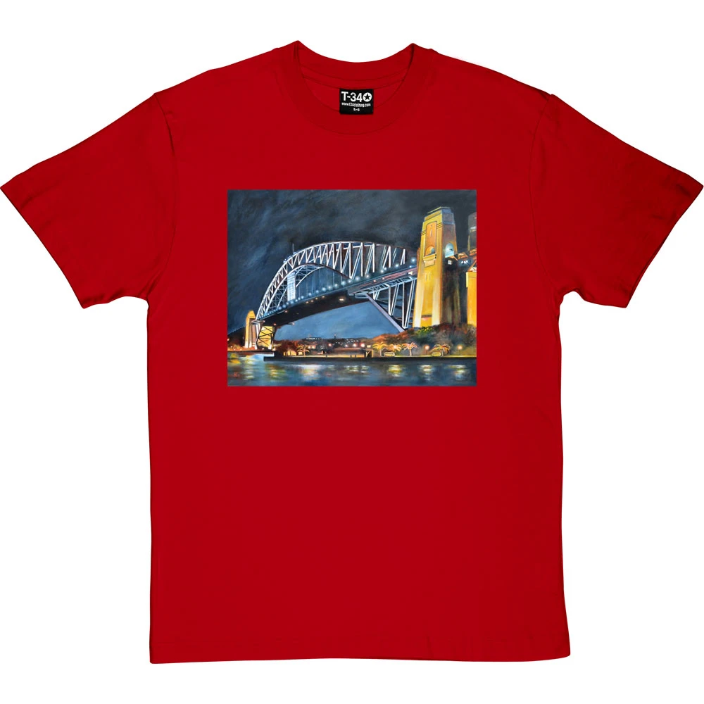 Sydney Harbour Bridge By Hadrian Richards T-Shirt 6 Sydney Harbour Bridge By Hadrian Richards T-Shirt - Image 6