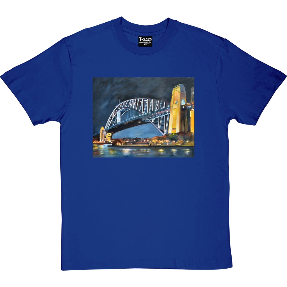 Sydney Harbour Bridge By Hadrian Richards T-Shirt 5 Sydney Harbour Bridge By Hadrian Richards T-Shirt - Image 5