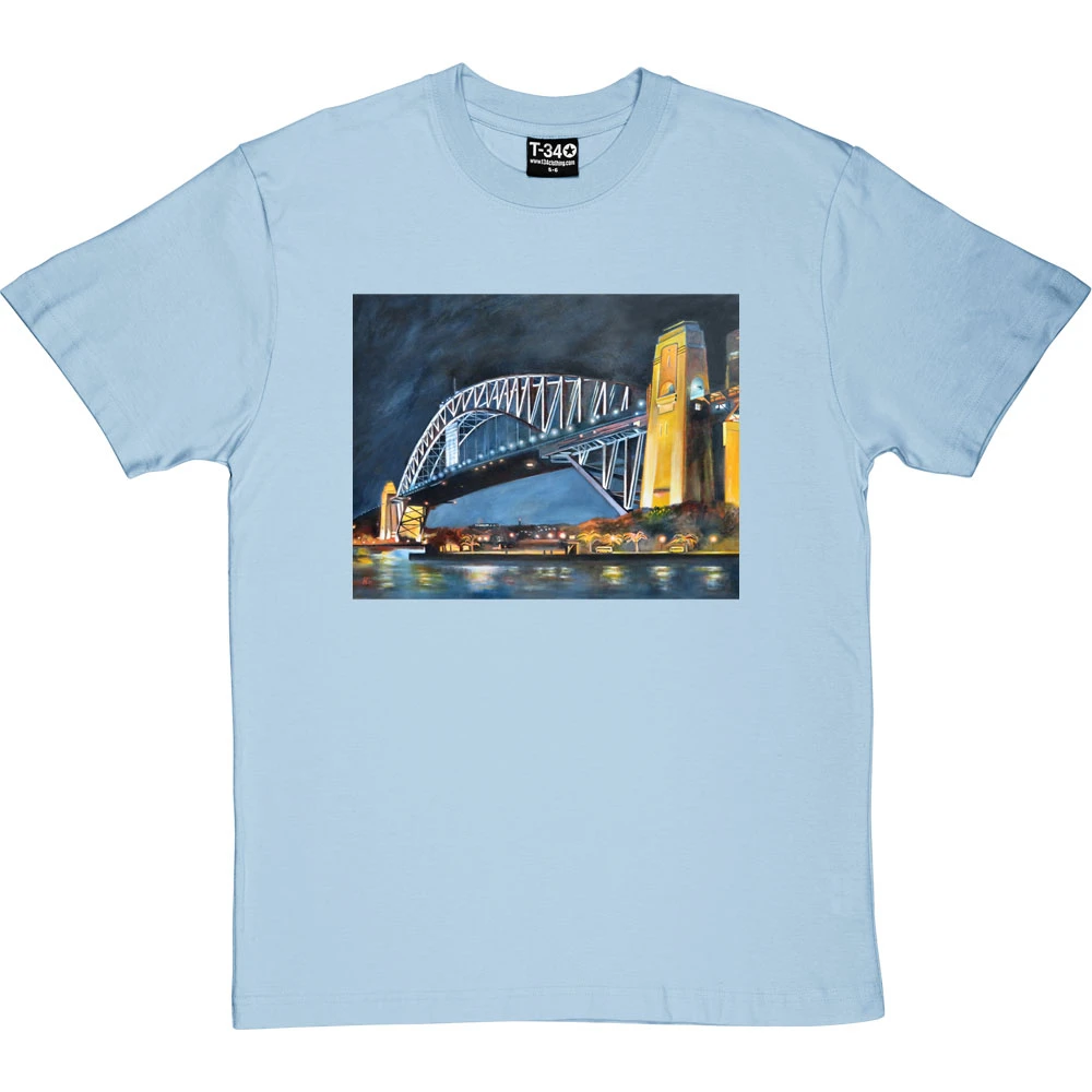 Sydney Harbour Bridge By Hadrian Richards T-Shirt 4 Sydney Harbour Bridge By Hadrian Richards T-Shirt - Image 4