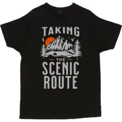 Taking The Scenic Route T-Shirt -Tshirt Store taking the scenic route tshirt 178 black mens v neck tshirt
