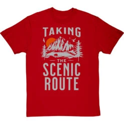 Taking The Scenic Route T-Shirt -Tshirt Store taking the scenic route tshirt 178 redtshirt