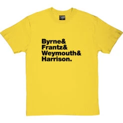 Talking Heads Line-Up T-Shirt -Tshirt Store talking heads tshirt 1 yellowtshirt