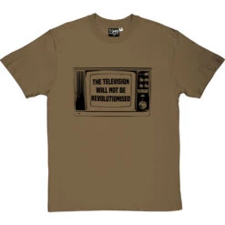 The Television Will Not Be Revolutionised T-Shirt -Tshirt Store television not revolutionised tshirt 1 olivetshirt