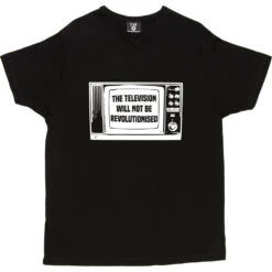 The Television Will Not Be Revolutionised T-Shirt -Tshirt Store television not revolutionised tshirt 2 black mens v neck tshirt