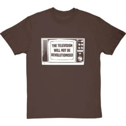 The Television Will Not Be Revolutionised T-Shirt -Tshirt Store television not revolutionised tshirt 2 hazelnuttshirt
