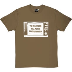 The Television Will Not Be Revolutionised T-Shirt -Tshirt Store television not revolutionised tshirt 2 olivetshirt