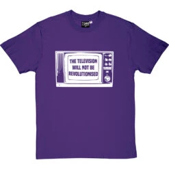The Television Will Not Be Revolutionised T-Shirt -Tshirt Store television not revolutionised tshirt 2 purpletshirt