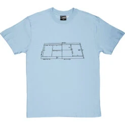 Tennis Court Diagram T-Shirt -Tshirt Store tennis court tshirt 1 skybluetshirt