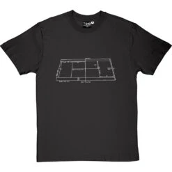 Tennis Court Diagram T-Shirt -Tshirt Store tennis court tshirt 2 charcoaltshirt